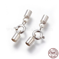 925 sterling silver spring ganci ad anello, con estremità del cavo, argento, 21mm, formato interno: 3 mm