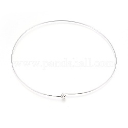 真鍮製ネックレス作り  硬いネックレス  サイズ：内径約127mm  厚さ1mm  ビーズ：直径約5mm。
