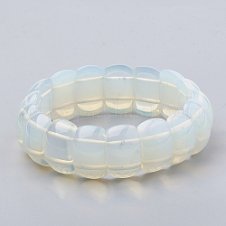 Bracelets élastiques en perles opalite, 2-1/4 pouce ~ 2-3/8 pouces (5.8~6 cm)