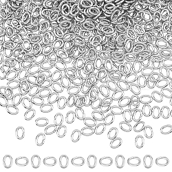 DICOSMETIC 800Pcs Stainless Steel Jump Rings Oval Open Jump Rings Connectors for DIY Craft Earring Necklace Bracelet Jewelry Making Findings, 18 Gauge