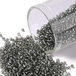 Toho perline rotonde, perline giapponesi, (29b) grigio argento rivestito, 15/0, 1.5mm, Foro: 0.7 mm, circa 3000pcs/10g