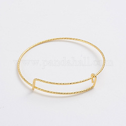 Fabbricazione regolabile del braccialetto del ferro, texture, oro, 2-3/8 pollice (6.2 cm)