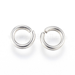304 Stainless Steel Open Jump Rings, Stainless Steel Color, 7x1.3mm, Inner Diameter: 4.4mm