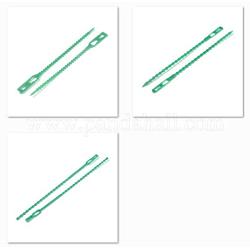 Mehrweg-Mehrzweckkabelbinder aus Kunststoff, Zahnradbinder, weiche Drehbänder, mittleres Seegrün, 132x4~9x1~1.5 mm, Loch: 8x3.5 mm & 10x5 mm