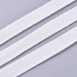 Cotton Cotton Twill Tape Ribbons, Herringbone Ribbons, for for Home Decoration, Wrapping Gifts & DIY Crafts Decorative, White, 10mm, about 80yards/roll