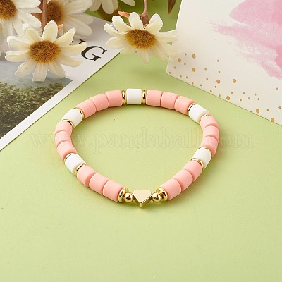 Wholesale Handmade Polymer Clay Beads Stretch Bracelets 