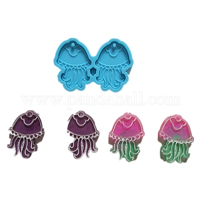 Jellyfish Shape Earrings Epoxy Resin Mold Silicone Earrings Mold