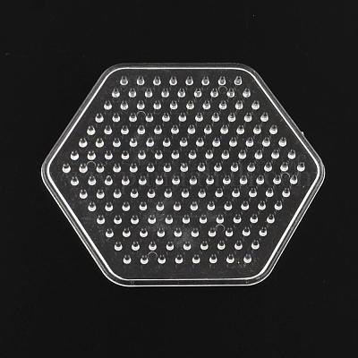  PH PandaHall 10 Pcs 5mm Hexagon Fuse Beads Boards Clear Plastic  Perler Bead Pegboards for DIY Craft Beads : Everything Else