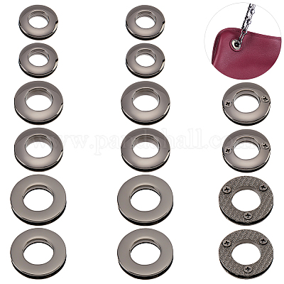 6pcs Metal Eyelets Grommets Flat Eyelet Flat Grommets Metal Loops