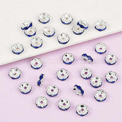 Messing Strass Zwischen perlen&nbsp;RSB030NF-15-1
