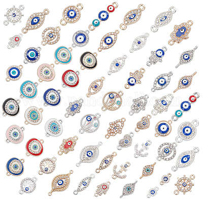 20pcs evil eye beads DIY Crafts Charms DIY Charms Pendant Leaf Charms