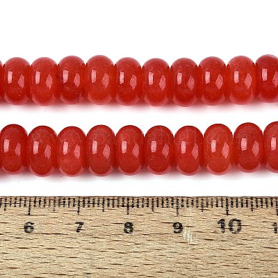 Natürliche weiße Jade perlen Stränge&nbsp;G-Q613-01F-30-1