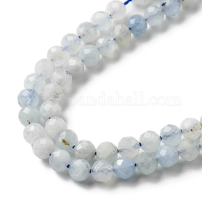 Natürliche Aquamarin Perlen Stränge&nbsp;LS-G-E411-19E-4mm-1
