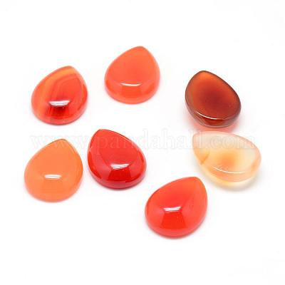 Cabochons en pierre de Cornaline naturels teints&nbsp;G-T024-18x25mm-14-1