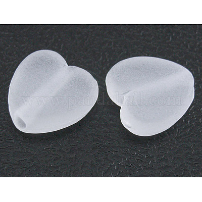 Perles en acrylique transparent mat&nbsp;X-PL572-1