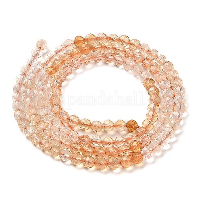 Brins de perles de citrine naturelle chauffées&nbsp;G-Q002-B04-03-1