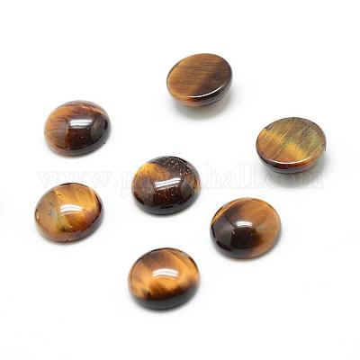 Natürliche Tigerauge Edelstein Cabochons&nbsp;G-T020-12mm-26-1