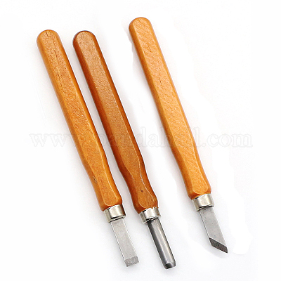 PandaHall Elite Wood Carving Knives Set of 2 - Spoon Carving Hook Knife + Wood  Carving Whittling Knife for Beginners and Professional Woodworking Craft 