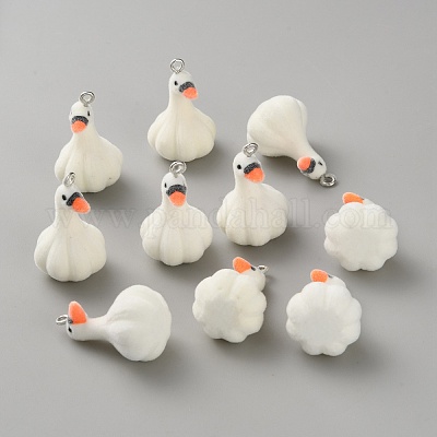 Pendentifs en résine floquée&nbsp;RESI-TAC0002-82B-1