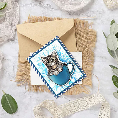 Cat Clear Stamps for Card Making Decoration DIY Scrapbooking Animal  Transpare