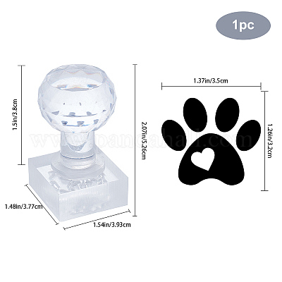 Ph pandahall zampa stampa sapone timbro animale gatto cane impronta timbro  acrilico sapone timbro a secco