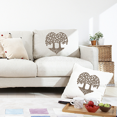 Coussin Cœur Arbre de vie