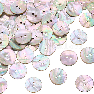 Bottoni in conchiglia naturale 50 pz&nbsp;BUTT-PH0001-71-1