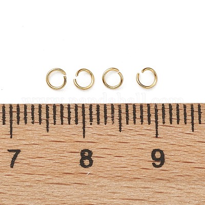 100 Pezzi Anelli Di Salto Aperti In Acciaio Inox 304, Diametro Di 5mm,  Spessore 0,6mm/0,7mm/0,8mm/0,9mm/1,0mm, Per Fabbricazione Di Gioielli Fai  Da Te, Artigianato E Portachiavi.