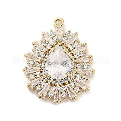 Pendentifs en laiton&nbsp;KK-V006-01G-08-1