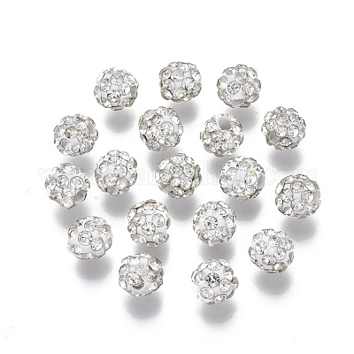 Polymer Ton Strass Perlen&nbsp;RB-S055-42-1