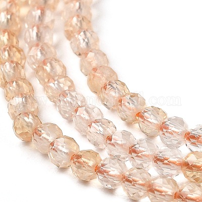 Brins de perles de citrine naturelle chauffées&nbsp;G-Q002-B04-01-1