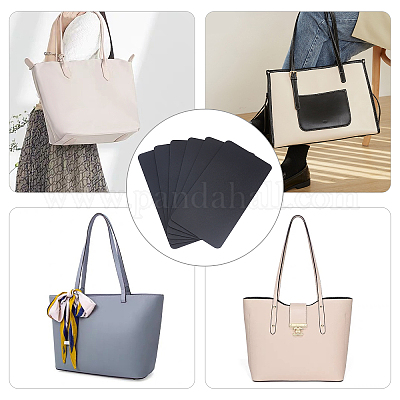 PandaHall 6 pcs 12 x 8 Inch Plastic Rectangle Handbag Base Shaper for Hand  Bag Tote Purse Handbag Bottom, Black