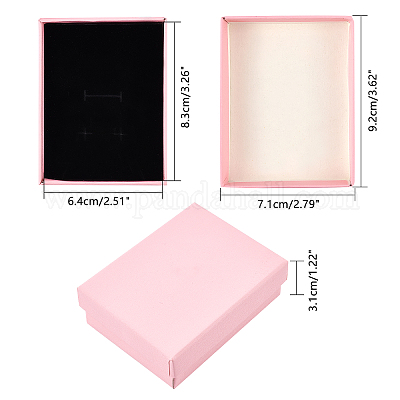 12 Pink Jewellery Gifts Boxes 4cm x 4cm x 3cm 