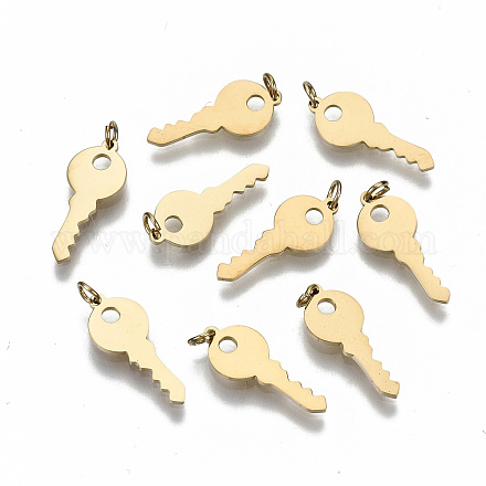 304 Stainless Steel Charms A-STAS-S116-070G-1