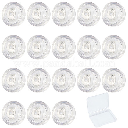 SUNNYCLUE 1 Box 10 Pairs Silicone Earring Backs Replacements Secure Earring Backs Rubber Clear Earring Backs for Hook Pierced Earrings Expensive Earrings STER-SC0001-04A-1