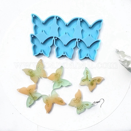Stampi in silicone con ciondolo farfalla X-DIY-F109-14-1