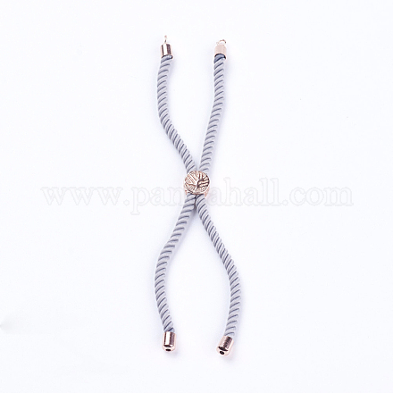 Nylon Twisted Cord Bracelet Making MAK-F018-02RG-RS-1