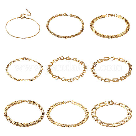 Bracelets avec chaînes en 304 acier inoxydable STAS-TA0004-58-1