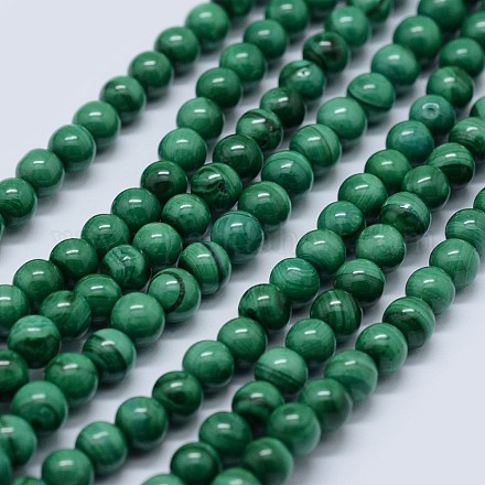 Chapelets de perles en malachite naturelle G-F571-27AB1-18mm-1