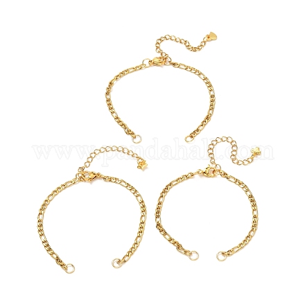 304 fabrication de bracelet chaines figaro inox AJEW-JB01075-1