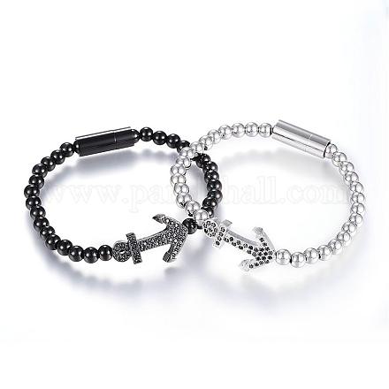 304 Stainless Steel Bracelets BJEW-H484-05-1