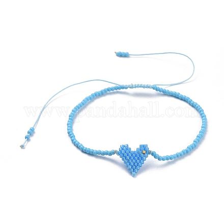Braided Beaded Bracelets BJEW-JB04530-04-1