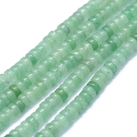 Natürlichen grünen Aventurin Perlen Stränge G-F631-A11-01-1