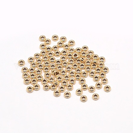 Mit Gelbgold gefüllte Spacer Beads X-KK-A130-08-1