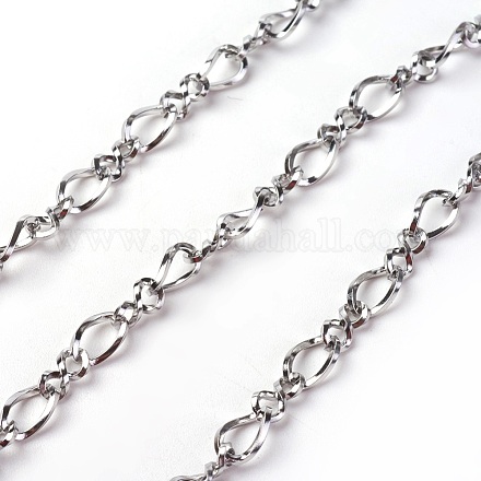 304 Stainless Steel Figaro Chains CHS-I001-09P-1
