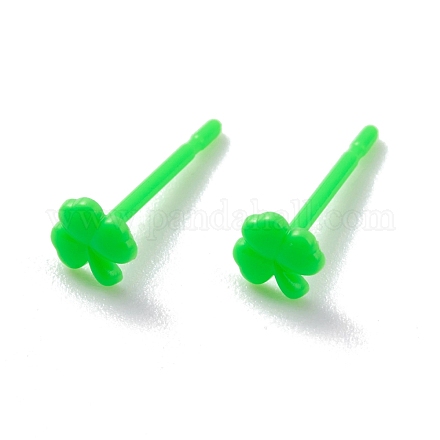 Eco-Friendly Plastic Stud Earrings EJEW-H120-04B-01-1