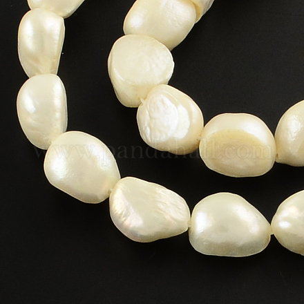 Potato Natural Cultured Freshwater Pearl Beads Strands PEAR-R012-26-1