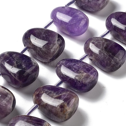 Natürlichen Amethyst Perlen Stränge&nbsp;G-P528-E06-01-1