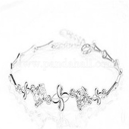 Klee Zirkonia Armband für Mädchen Frauen BJEW-BB44940-A-1
