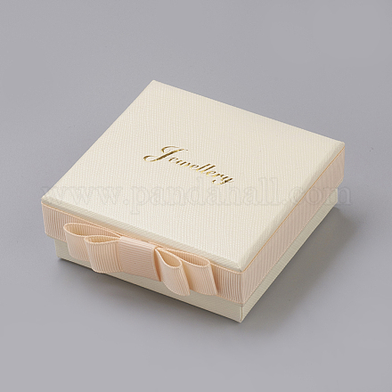 Cajas de presentación de colgante de joyería de papel X-CBOX-G014-01B-1